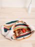 Women's Shoulder Handbag Crocheted Bag Large Shoulder Shopping Bag Tote Bag Aesthetic Canvas Tote Cute Tote Bag White Patchwork