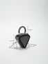 Mini Geometric Shaped Studded Novelty Bag