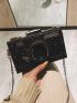 Glitter Camera Shaped Bag, Trendy Chain Crossbody Bag, Mini Prom Purse For Phone Lipstick Camera Design Box Bag Mini Metal Decor For Daily