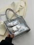 Sequin Decor Square Bag With Coin Purse For Party