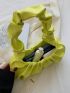 New Fashion Simple College Style Yellow Pleated Handle One Shoulder Bag Cloud Bag Female Bag