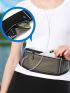 1pc Earphone Hole Detail Running Bag