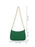 Green Hobo Bag Crocodile Embossed Fashion Style