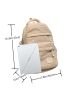 Plaid Pattern Classic Backpack Cartoon Bag Charm Decor For School