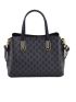 All Over Print Square Bag Blue Letter Pattern Double Handle For Work