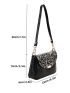 Leopard Print Square Bag for Women