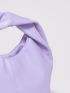 Medium Hobo Bag Purple Fashionable Top Handle For Daily