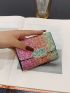 Colorblock Sequin Design Small Pouch