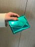 Metallic Small Wallet Funky PU For Daily Life