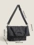 Oversized Envelope Bag Minimalist Black Foldable For Daily