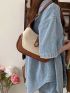 Vintage Women's Bag Armpit Shoulder Bag Pu Leather Shoulder Purse Spring Summer Women Hobo Bag
