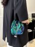 Mini Bucket Bag Sequin Decor Chain Glamorous For Party