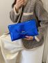Crocodile Print Envelope Bag Funky Solid Flap For Daily Life