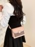 Two Tone Square Bag Mini Flap For Daily