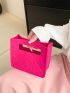 Stitch Detail Handbag Insert Felt Neon Pink