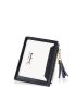 Two Tone Small Wallet Letter Graphic Tassel Decor
