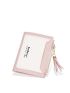 Two Tone Small Wallet Letter Graphic Tassel Decor