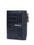 Crocodile Embossed Small Wallet Letter Graphic With Zipper PU