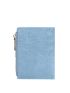 Crocodile Embossed Small Wallet Letter Graphic With Zipper PU