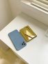 Metallic Flap Small Wallet