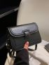 New Simple Magnetic Buckle Small Square Bag One Shoulder Crossbody Bag Retro Simple Mini