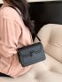New Simple Magnetic Buckle Small Square Bag One Shoulder Crossbody Bag Retro Simple Mini