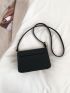 New Simple Magnetic Buckle Small Square Bag One Shoulder Crossbody Bag Retro Simple Mini
