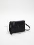 New Simple Magnetic Buckle Small Square Bag One Shoulder Crossbody Bag Retro Simple Mini