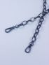 Minimalist Bag Strap Black Chain