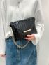 Minimalist Crocodile Embossed Clutch Bag for Women