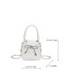 Mini Rhinestone & Bow Decor Square Bag for Women