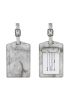 2pcs Marble Graphic Luggage Tag Set PU