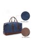 MARKROYAL Large-capacity Travel Bag Handbag Luggage Bag Fitness Photography Bag Canvas Bag Men And Women Shoulder Bag Blue