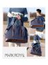 MARKROYAL Large-capacity Travel Bag Handbag Luggage Bag Fitness Photography Bag Canvas Bag Men And Women Shoulder Bag Blue