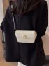 Minimalist Square Bag Metal Decor Mini Flap For Daily Work