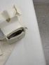 Minimalist Square Bag Metal Decor Mini Flap For Daily Work