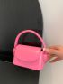 Mini Neon Pink Square Bag for Women