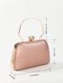 Mini Box Bag Rhinestone Decor Top Handle For Party
