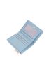 Crocodile Embossed Small Wallet Dusty Blue Fashionable Credit Card Holder For Daily