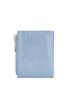 Crocodile Embossed Small Wallet Dusty Blue Fashionable Credit Card Holder For Daily