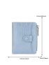 Crocodile Embossed Small Wallet Dusty Blue Fashionable Credit Card Holder For Daily
