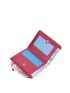 Crocodile Embossed Small Wallet Burgundy Fashionable Credit Card Holder For Daily