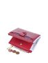 Crocodile Embossed Small Wallet Burgundy Fashionable Credit Card Holder For Daily