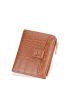 Crocodile Embossed Small Wallet Pink Fashionable Credit Card Holder For Daily