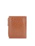 Crocodile Embossed Small Wallet Pink Fashionable Credit Card Holder For Daily
