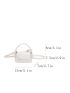 Mini Square Bag White Minimalist Flap For Daily
