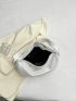 Minimalist Hobo Bag PU Black For Daily Life