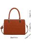 Geometric Embossed Square Bag PU For Daily Life