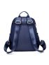 Metal Decor Classic Backpack Minimalist Waterproof