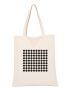 Small Shopper Bag Two Tone Geometric Graphic